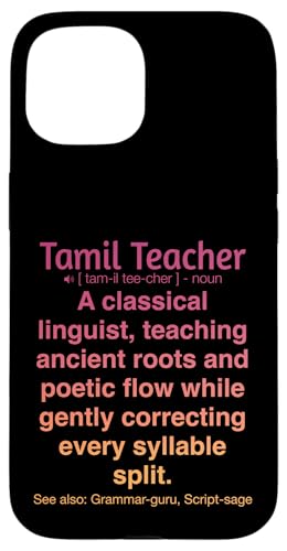 Tamilischer Lehrer Hülle für iPhone 15 von Tamil Teacher Gifts & Tees