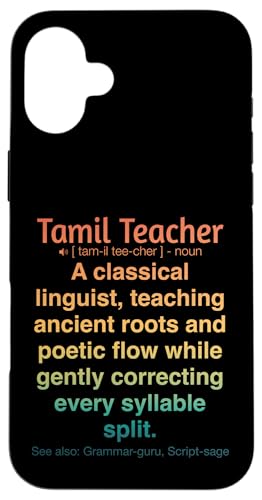 Tamilischer Lehrer Hülle für iPhone 16 Plus von Tamil Teacher Gifts & Tees