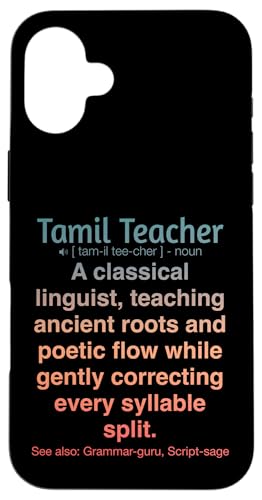 Tamilischer Lehrer Hülle für iPhone 16 Plus von Tamil Teacher Gifts & Tees