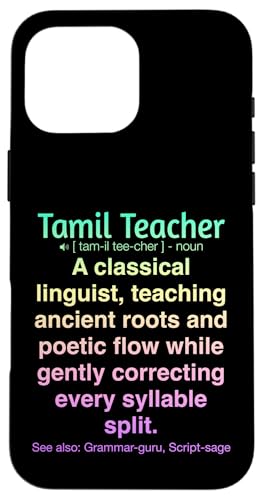 Tamilischer Lehrer Hülle für iPhone 16 Pro Max von Tamil Teacher Gifts & Tees