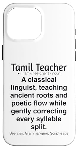Tamilischer Lehrer Hülle für iPhone 16 Pro Max von Tamil Teacher Gifts & Tees