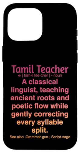 Tamilischer Lehrer Hülle für iPhone 16 Pro Max von Tamil Teacher Gifts & Tees