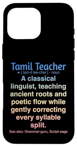 Tamilischer Lehrer Hülle für iPhone 16 Pro Max von Tamil Teacher Gifts & Tees