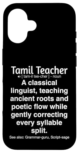 Tamilischer Lehrer Hülle für iPhone 16 von Tamil Teacher Gifts & Tees