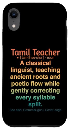 Tamilischer Lehrer Hülle für iPhone XR von Tamil Teacher Gifts & Tees