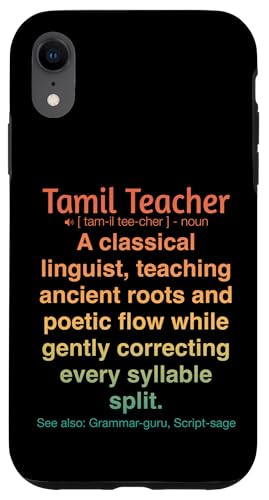 Tamilischer Lehrer Hülle für iPhone XR von Tamil Teacher Gifts & Tees