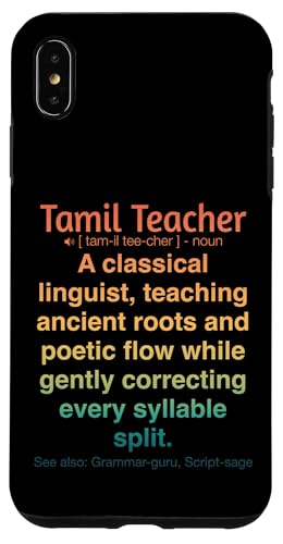 Tamilischer Lehrer Hülle für iPhone XS Max von Tamil Teacher Gifts & Tees