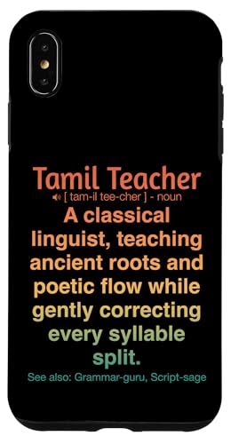Tamilischer Lehrer Hülle für iPhone XS Max von Tamil Teacher Gifts & Tees