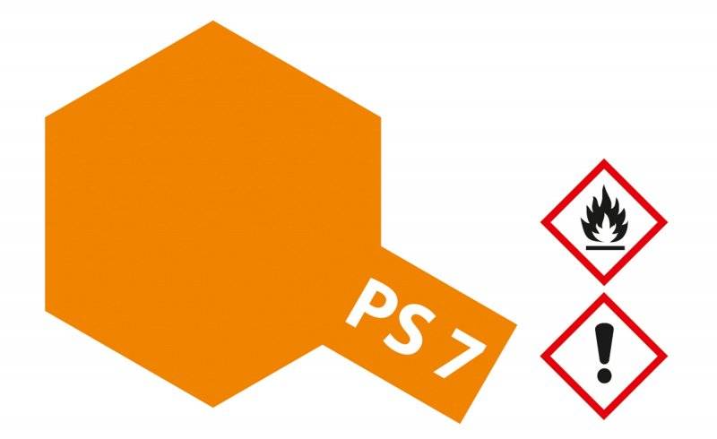 PS-7 Orange Polycarbonat 100ml von Tamiya