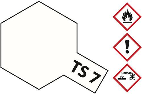 Tamiya Acrylfarbe Racing-Weiß (matt) TS-7 Spraydose 100ml von Tamiya