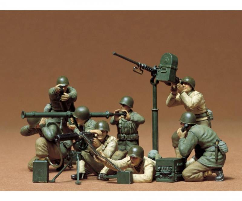 US MG/Mörser Trupp (8 Figuren) von Tamiya