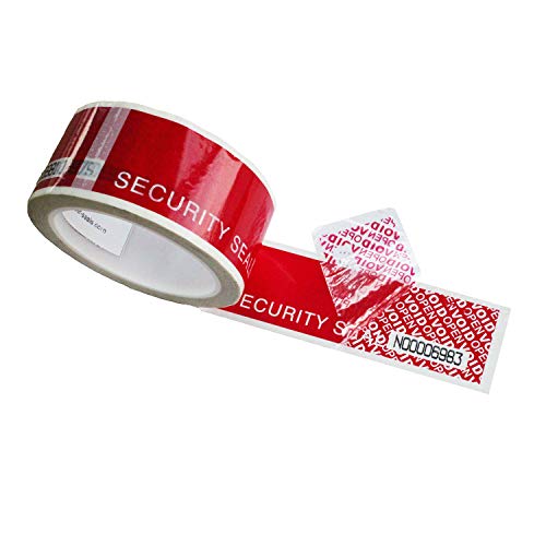 TamperSeals Group - 1 Rollen x 48mm x 50m Seriennummern Total-Transfer Typ Sicherheitsklebeband/Security Tamper Evident Tape/Manipulationssicher Siegel-Klebeband von TamperSTOP