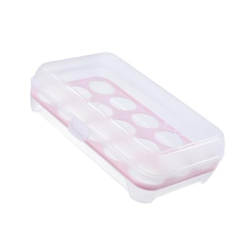 Eierhalter, 15 Fächer, Kühlschrank, Eierkarton, Frische Box, Kunststoff, Tragbare Lebensmittel-Aufbewahrungsbox, Transparente Eierablage, Box, Behälter für Küche, Kühlschrank Eierhalter, 15 Fächer, Kühlschrank, Eierkarton, Frische Box, Kunststoff, Tragbare Lebensmittel-Aufbewahrungsbox, Transparente Eierablage, Box, Behälter für Küche, Kühlschrank von Tanant