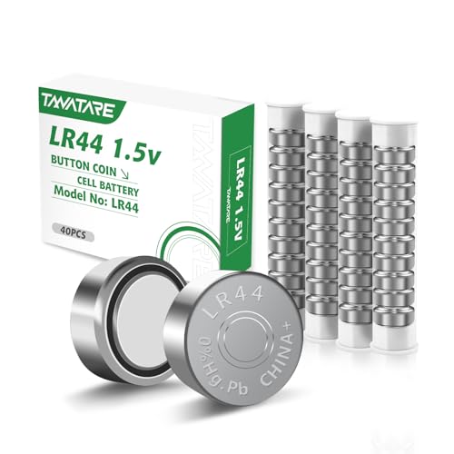 Tanatare 40 Stück LR44 Knopfzellen 1,5V Alkaline Batterien,AG13 A76 SR44 357 303 für Uhren, Spielzeug, Taschenrechner, Hörgeräte,5 Jahre Lagerfähigkeit langanhaltende Leistung Tanatare 40 Stück LR44 Knopfzellen 1,5V Alkaline Batterien,AG13 A76 SR44 357 303 für Uhren, Spielzeug, Taschenrechner, Hörgeräte,5 Jahre Lagerfähigkeit langanhaltende Leistung von Tanatare