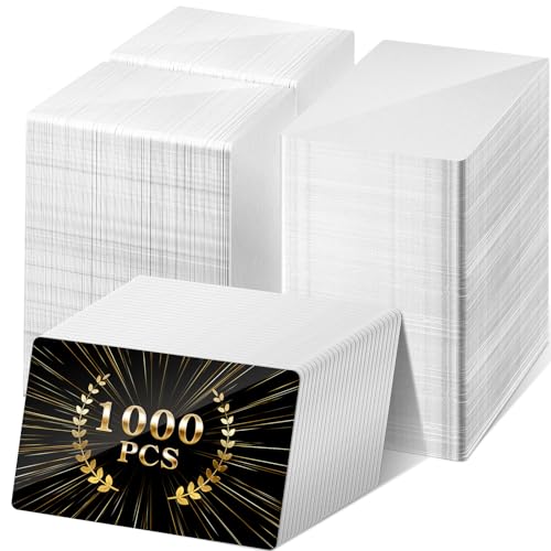Tandefio Visitenkarten, Sublimationsdruck, Metall, blanko, Visitenkarten, 0,21 mm, Aluminium, dick, bedruckbar, 8,6 x 5,3 cm, für Büro, Business, blanko, DIY, Spielkarte, UV-Druck, silberfarben, 1000 Tandefio Visitenkarten, Sublimationsdruck, Metall, blanko, Visitenkarten, 0,21 mm, Aluminium, dick, bedruckbar, 8,6 x 5,3 cm, für Büro, Business, blanko, DIY, Spielkarte, UV-Druck, silberfarben, 1000 von Tandefio