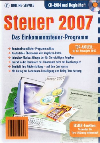 Steuer 2007 - Das Einkommensteuer-Programm von Tandem,Königswinter