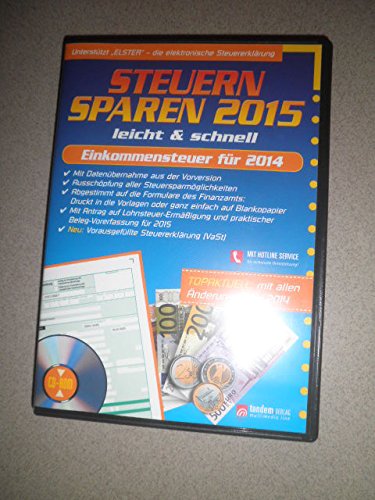 Steuer Sparen 2015 Steuererklärung 2014 Aldi Lidl von Tandem Verlag