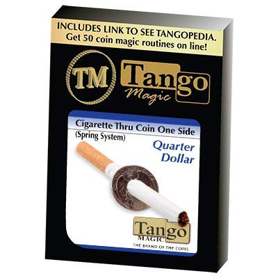 Cigarette Thru Quarter (One Sided w/DVD)D0013 by Tango Magic - Trick von Tango Magic