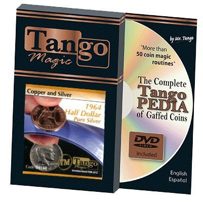 Copper and Silver Half Dollar 1964 (w/DVD) (D0140) by Tango - Tricks von Tango Magic