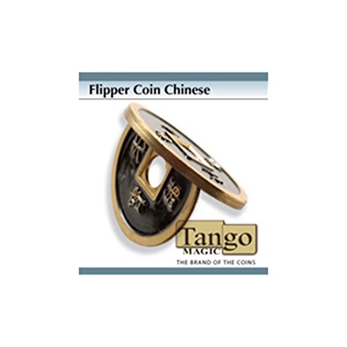 Flipper Chinese Coin Black (w/DVD) (CH012) by Tango - Trick von Tango Magic