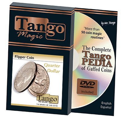 Flipper Coin Quarter Dollars(w/DVD)(D0040) von Tango Magic