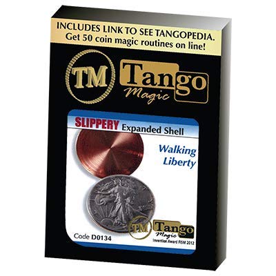 Slippery Expanded Shell Walking Liberty (w/DVD) (D0134) by Tango - Tricks von Tango Magic