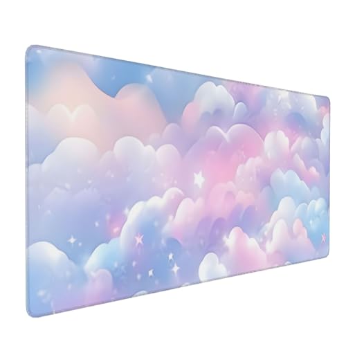 Tangopi Großes Mauspad, Motiv: Galaxie, Wolke, rutschfest, Schreibtischunterlage für Tastatur und Maus, wasserdicht, Gaming-Mauspad, Schreibtischunterlage, Computerzubehör für Heimbüro, 40 x 80 cm Tangopi Großes Mauspad, Motiv: Galaxie, Wolke, rutschfest, Schreibtischunterlage für Tastatur und Maus, wasserdicht, Gaming-Mauspad, Schreibtischunterlage, Computerzubehör für Heimbüro, 40 x 80 cm von Tangopi