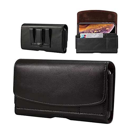 PU Leder Tasche Handy Gürteltasche Holster Handytasche Gürtel Hülle Halterung für Samsung Galaxy A15 A55 A54 A35 A25 S24+ S23 FE S22 Plus, iPhone 16 Pro Max / 15 Pro Max, Moto G54 G24 Redmi Note 13 von Tangostu