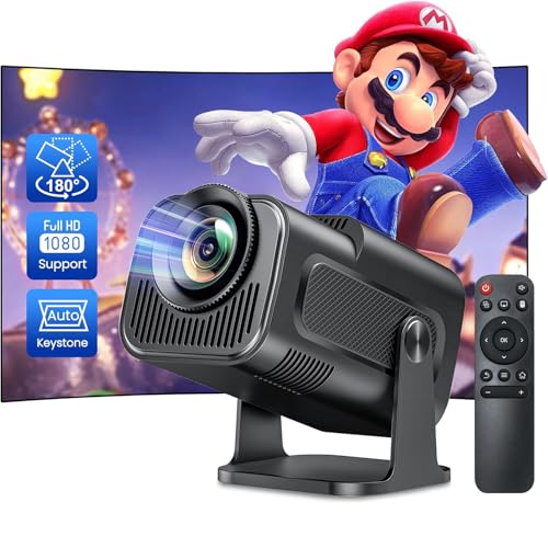 Mini-Projektor, Heimkino-Projektor, 4K, Full HD, unterstützt 【2025 neueste Version – Auto-Keystone & Kurzwurf】WiFi 6, Bluetooth 5 und 180° drehbar, tragbarer Projektor für Handy/Tablet/PC/TV/USB/Spiel Mini-Projektor, Heimkino-Projektor, 4K, Full HD, unterstützt 【2025 neueste Version – Auto-Keystone & Kurzwurf】WiFi 6, Bluetooth 5 und 180° drehbar, tragbarer Projektor für Handy/Tablet/PC/TV/USB/Spiel von Tangula