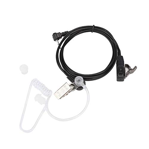 1 Pin 2,5 mm Acoustic Tube Kopfhörer für Walkie Talkie eingebautes Line Mic Mikrofon, Acoustic Coil Tube Hörmuschel Audio Kit für Motorola Cobra Talkabout von Tangxi