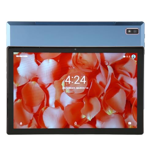 10,1-Zoll-Tablet, 16 GB RAM 1 TB ROM, Octa-Core-CPU, 4G LTE 5G WiFi-Tablet, 8000-mAh-Dual-Kamera-Tablet mit Schutzhülle für Unternehmen, Büro (Blue) von Tangxi