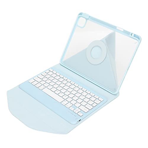 10,9 Zoll Magnetische Vertikale Tastaturhülle, Abnehmbare Transparente Folio Rückseite, Tastatur der 5. Generation der 4. Generation, Blau von Tangxi