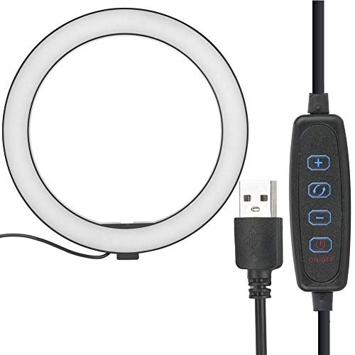 10 '' 2400-3000LM LED-Ringlicht, USB 120 PC LED bördelt Kamera-Fotografie-Studio-Videolicht mit Telefon-Klammer für Selfie/lebende Sendung von Tangxi