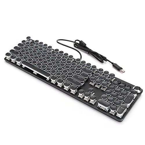 104 Tasten Computertastatur RGB-LED Mechanische Spieletastatur Kabelgebundene USB-Galvanik-Tastatur für -PC-Spieler von Tangxi