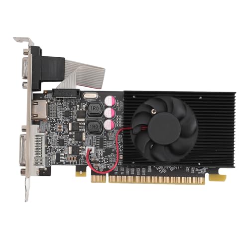 2 GB DDR3 64BIT PCI E Grafikkarte für Win 10 11 7 8, Leistungsstarke Leistung, Effizient und Leise, Einfache Installation, Langlebige Materialien, für Gaming, Computerarbeit, von Tangxi