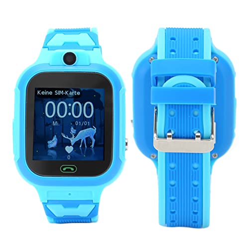 4G LTE Kinder Smartwatch Telefon, IP67 wasserdichte Touchscreen Smartwatch, mit 2 Wege Voice Videoanruf, SOS Alarm, HD Kamera, Geschenk für Jungen und Mädchen (Blau) von Tangxi