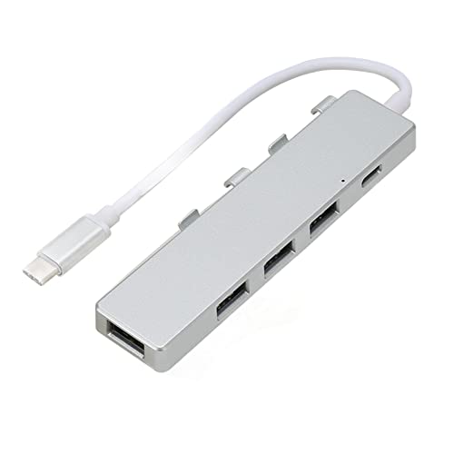 5 Ports USB C Hub, USB 3.1 OTG Unterstützte Dockingstation für Laptop, 5 Gbps USB Port Expander, Tragbar für PC Monitor Projektor von Tangxi