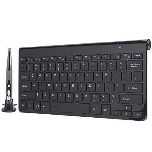 Drahtlose Tastatur, Pocket Pen-Maus mit Multimedia-Tasten/2.4G-Technologie/360 ° Kostenlose Verwendung für TV-Boxen/Smart-TVs/Set-Top-Boxen von Tangxi