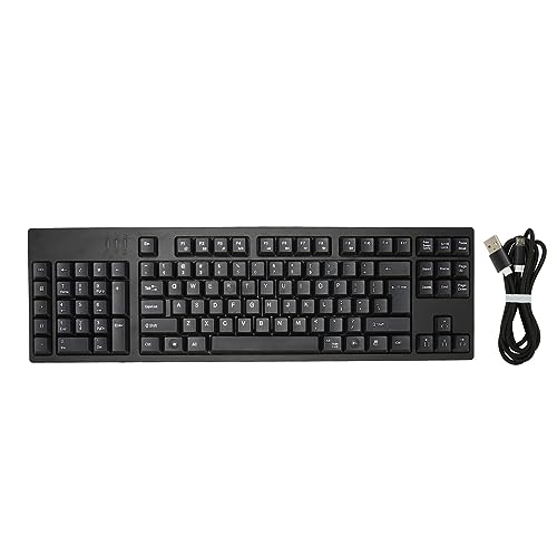 Ergonomische Tastatur für Linkshänder, 109 Tasten, Micro USB Bürotastatur, Plug and Play für Business Accounting Designer von Tangxi