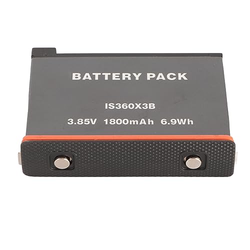 Insta 360 X3 Kamera-Akku, Hohe Kapazität, 1800 MAh, 6,9 Wh, Ersatzakku mit Mehreren Lademethoden, für Insta 360 X3 Kamera Insta 360 X3 Kamera-Akku, Hohe Kapazität, 1800 MAh, 6,9 Wh, Ersatzakku mit Mehreren Lademethoden, für Insta 360 X3 Kamera von Tangxi
