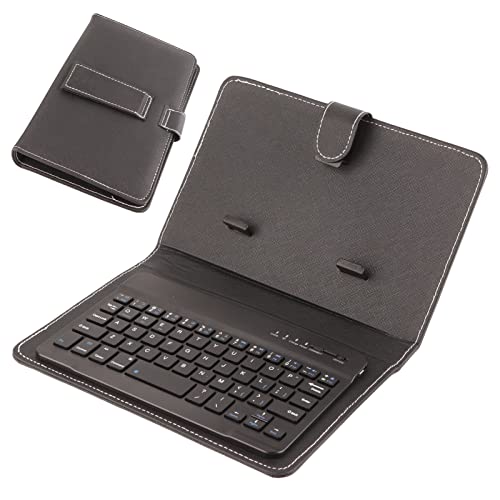 Kabellose Bluetooth-Tastatur, Universal-Tastatur, abnehmbar, für Tastatur und Schutzhülle, dünn, kompatibel mit Handys von 4,5-6,8 Zoll für Android/Windows (schwarz) von Tangxi