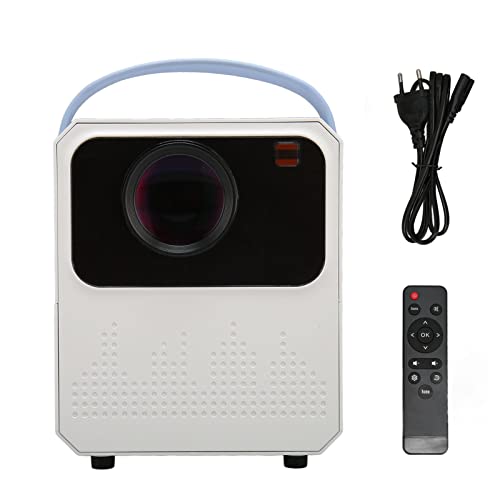 LED Projektor, Tragbarer 4K WLAN Heimkino Videofilmprojektor mit Stereo Surround Sound Lautsprechern und Zoomfunktion, für PS4 Smartphone von Tangxi