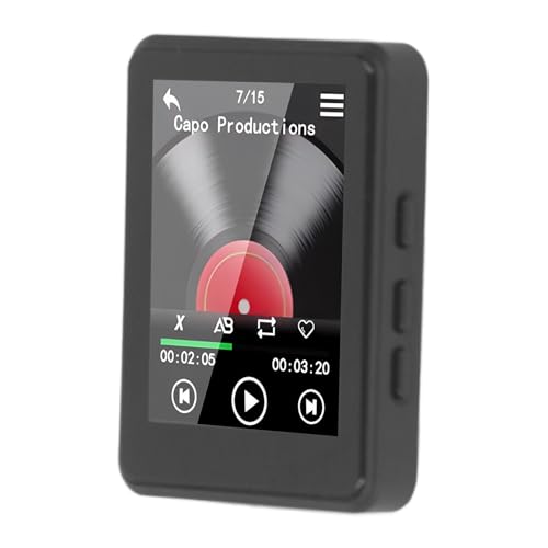 MP3 MP4 Player, Verlustfreier 5.3 HiFi Sound, Erweiterbar auf 128 GB, Hervorragende, Multifunktion mit FM Radio (Mit 16g Speicherkarte) von Tangxi