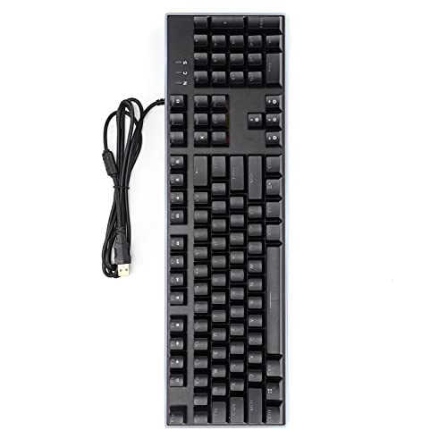 Mechanische Gaming-Tastatur, 104 Tasten Hintergrundbeleuchtung Computertastatur, Ergonomische Tastatur PC-Spieler-Tastatur, Staubdichte Tastatur von Tangxi