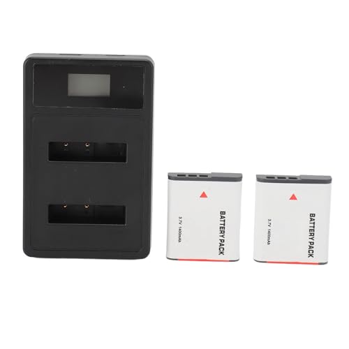 NP BG1 FG1 2er Pack Ersatzakku mit Ladegerät, 11400 MAh 3,7 V Wiederaufladbare Lithium Li Ionen Akkus mit Ladestandsanzeige, für Cybershot DSC HX5V DSC HX9V DSC W30 DSC W35 NP BG1 FG1 2er Pack Ersatzakku mit Ladegerät, 11400 MAh 3,7 V Wiederaufladbare Lithium Li Ionen Akkus mit Ladestandsanzeige, für Cybershot DSC HX5V DSC HX9V DSC W30 DSC W35 von Tangxi