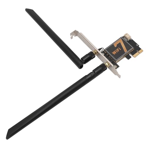 PCI Ex1 WiFi-Karte Drahtloser Netzwerkkartenadapter WPA4-Verschlüsselung BE200NGW Stabiles Signal mit 8DB-Antenne für Desktop-PC von Tangxi