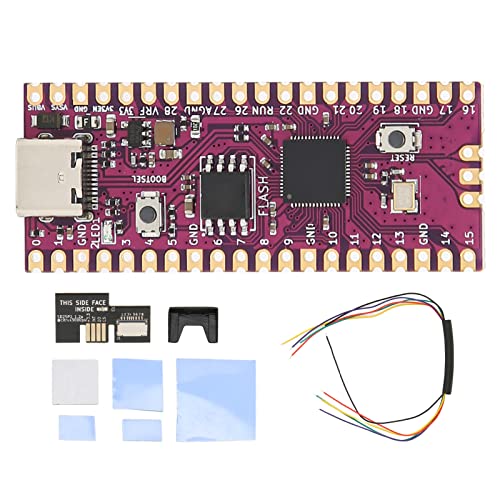 Raspberry Pi Pico Flexibles Mikrocontroller Board, Basierend auf Pi RP2040 Dual Core ARM Cortex M0+ Prozessor, mit SD2SP2 SDLoad SDL Adapter (Schwarz) von Tangxi