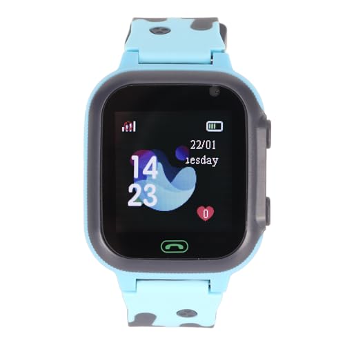 Spiel Smartwatch für Kinder, wasserdichte Touchscreen 2G GSM Handy Smartwatch, mit LBS Standort, Sprachanruf, SOS, Klassenmodus, Geschenk für 4–12 Jahre (Blau) von Tangxi