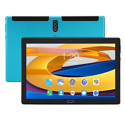 Tangxi 10,1-Zoll-Tablet mit Octa-Core-Prozessor, 6 GB RAM, 128 GB ROM, FHD-Display, Zwei Lautsprecher, Lange Akkulaufzeit, 4G-Netzwerk, 5G-WLAN, Dual-SIM, Quad-Kamera (Blue) von Tangxi
