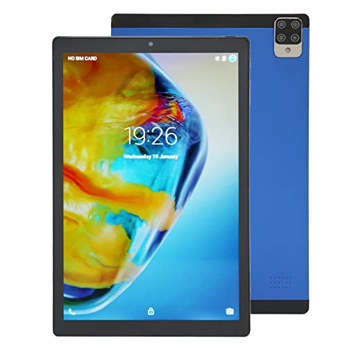 Tangxi 10-Zoll-Kinder-Tablet, 10-Zoll-Ultra-Slim-Octa-Core, 4 G RAM 64 G ROM, Dual-Kamera, 3G-Netzwerk, Dual-SIM-Dual-Standby, 5000-mAh-Akku, Stereolautsprecher, Wiederaufladbarer USB-C (Blau) von Tangxi